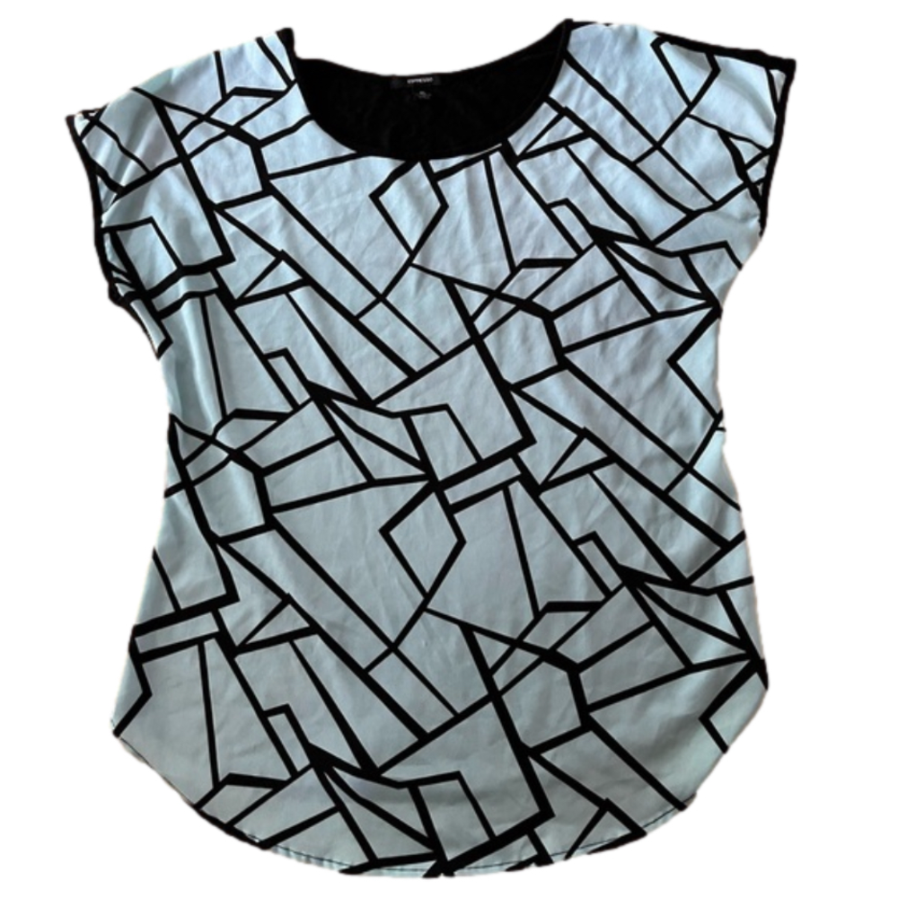 Expresso Geometric Print Tee XL